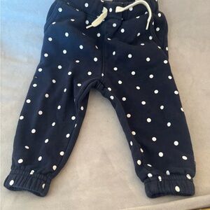Old Navy Kids Navy Joggers with White Dots